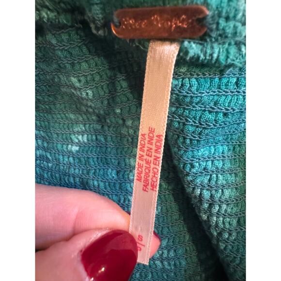 Free People Sweet Nothings Green Midi Dress - Size Small - Picture 6 of 6